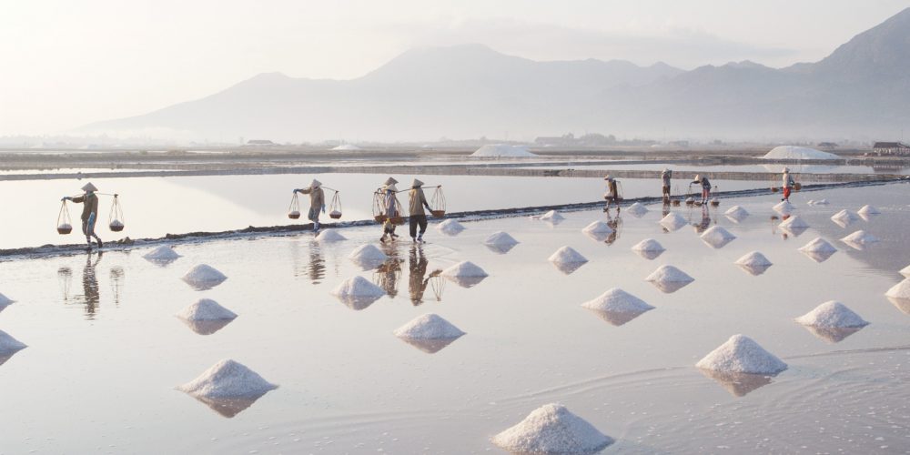 Salt Harvest, Nha Trang, Vietnam