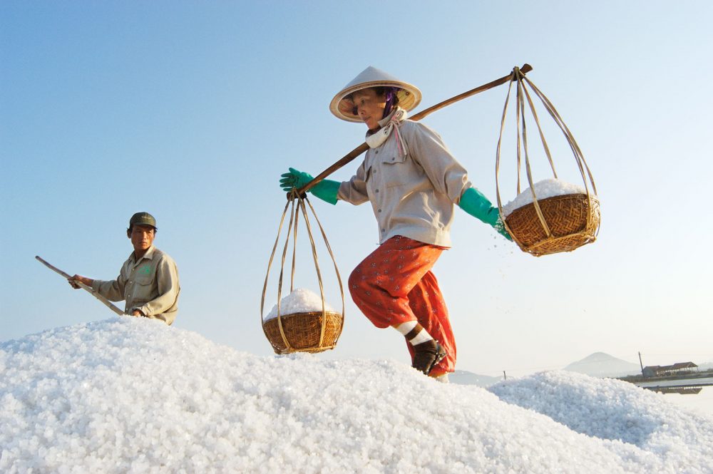 Salt Harvest, Nha Trang, Vietnam